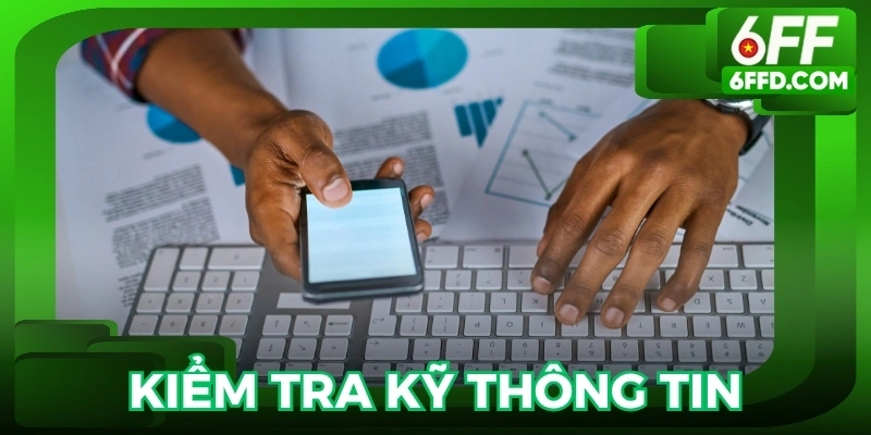 Kiểm tra kỹ thông tin đăng nhập tài khoản cá cược và khôi phục tài khoản dễ dàng